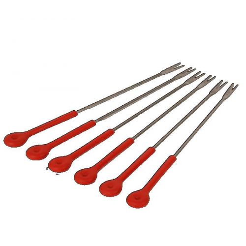 Fourchettes à fondue rouge (x6) Accessimo Type 6350...