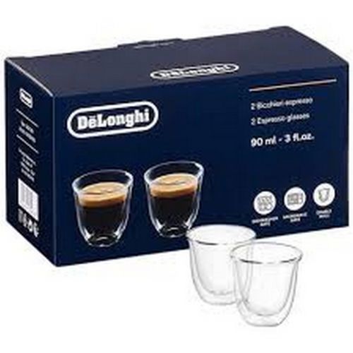 Verre expresso 60ml double paroi Delonghi x2