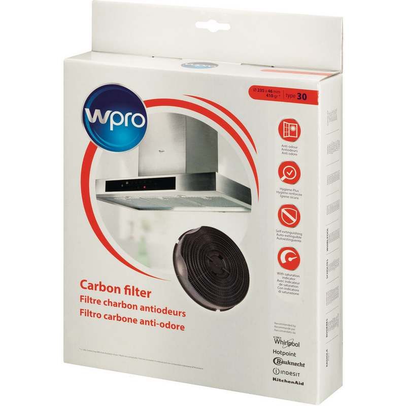Filtre charbon Type 30 Hotte Whirlpool