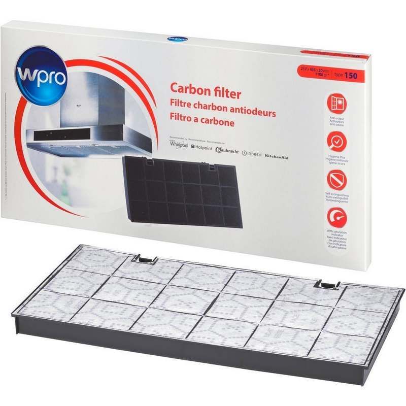 Filtre charbon Type 150 Hotte Whirlpool