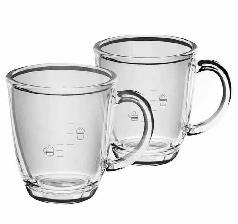 Tasses en verre (x2) Café & Cappuccino Krups (XS801000)