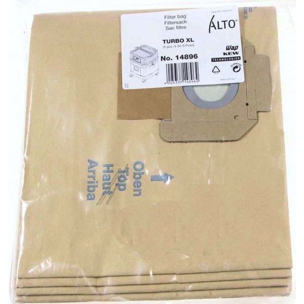Sacs papier aspirateur Nilfisk ALTO Turbo XL (14896)