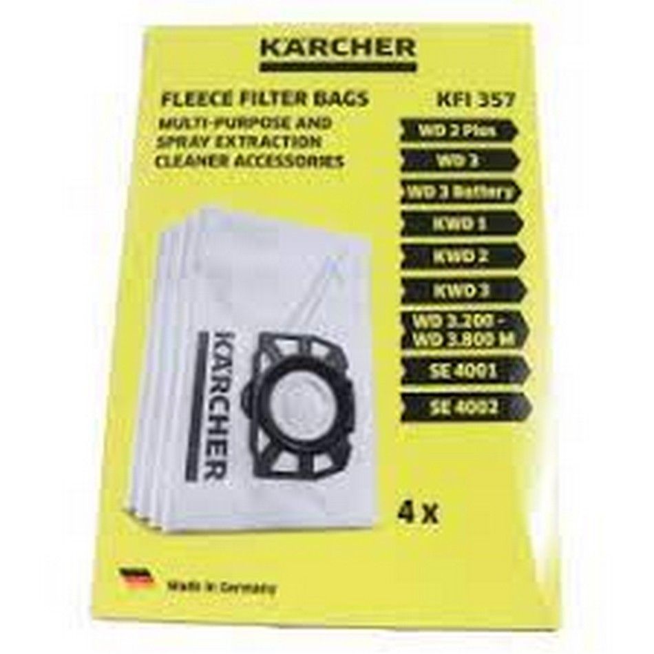 Lot de 4 sacs série WD3/SE4 Karcher
